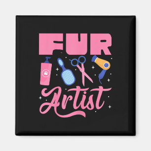 Imã Artista de Pelo Tosador de Cães Tosa Pet Cuidados 