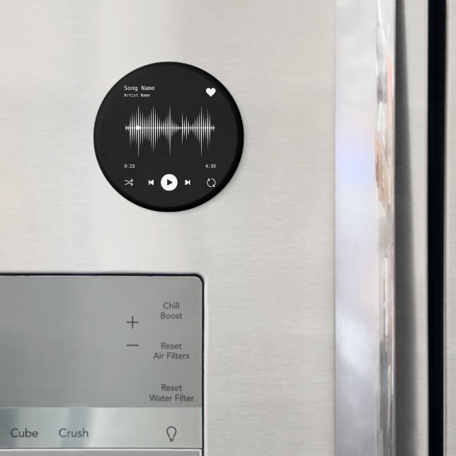 Imã Artista do player de música e canto preto personal (In Situ (Fridge))