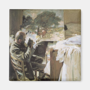 Imã Artista em seu estúdio por Sargent, belas artes d