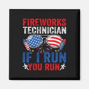 Imã Artista Fireworks Funny 4 De Julho Estigia Homens