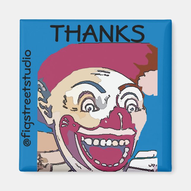 Imã Artista local, Obrigados, editar texto (Frente)