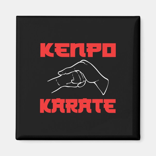 Imã Artista marcial Kenpo Karate (Frente)