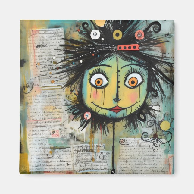 Imã ArtLady 16 Encantada e angustiada (Frente)