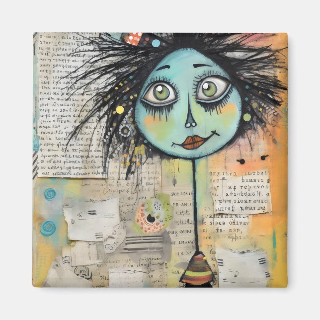 Imã ArtLady 2 encantadora e angustiada (Frente)