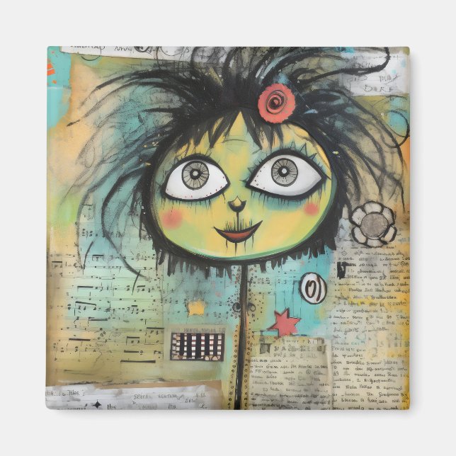 Imã ArtLady 4 encantadora e angustiada (Frente)