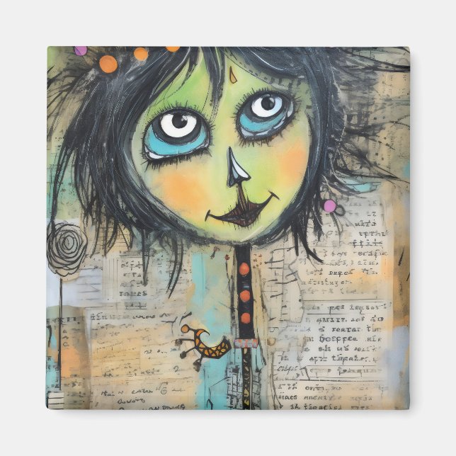 Imã ArtLady 5 encantadora e angustiada (Frente)