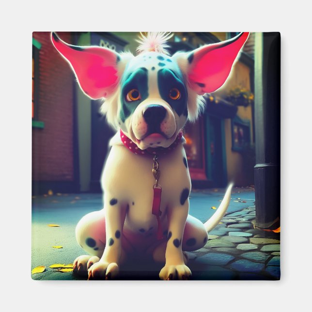 Imã Artsy Dog (Frente)