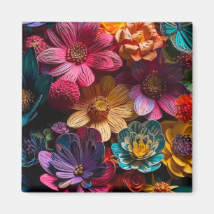 Imã Artsy Flowers
