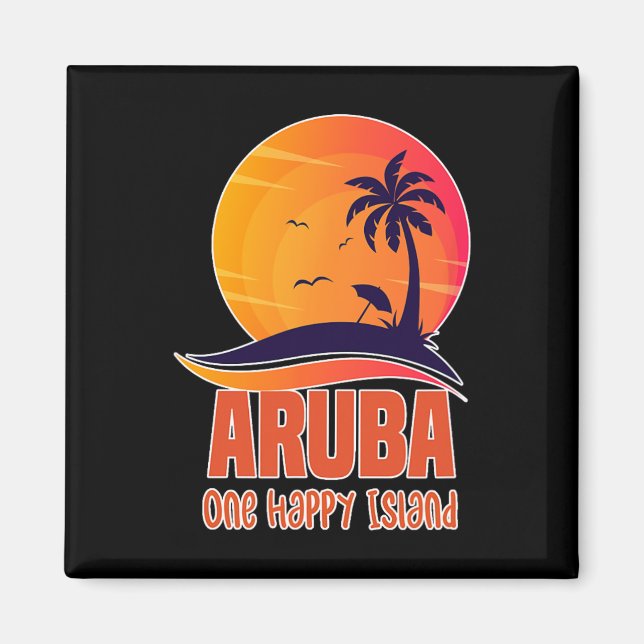 Imã Aruba One Happy Island Beaulinda Sunset Beach (Frente)
