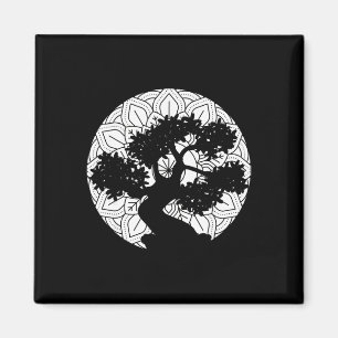 Imã Árvore Bonsai Mandala Zen Budista Yoga