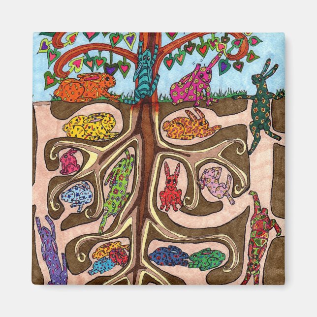 Imã Árvore Coelhinha de Oaxacan (Frente)