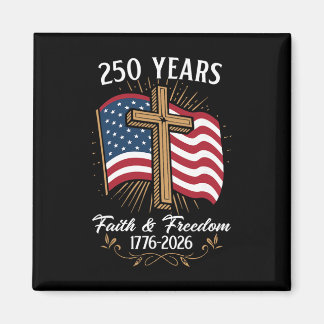 Imã Árvore Cruz Bandeira 250 Anos Fé E Liberdade 1776-