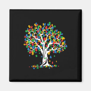 Imã Árvore Da Vida Autismo Sensibilização Mês Engraçad