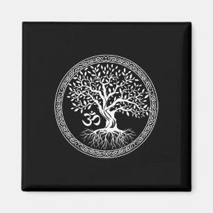 Imã Árvore Da Vida Com Símbolo Om Yoga Zen Meditação S