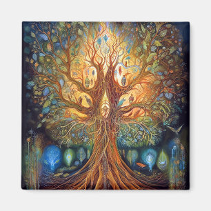 Imã Árvore De Arte Da Natureza Surreal Da Vida