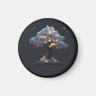 Imã Árvore de Cristal Cósmica Arte – Design Sonhador d
