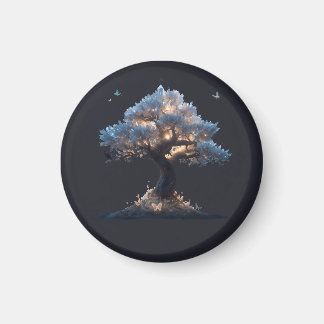 Imã Árvore de Cristal Cósmica Arte – Design Sonhador d
