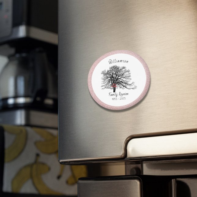 Imã Árvore de Manutenção de Reunião Familiar | ROSA DO (Criador carregado)