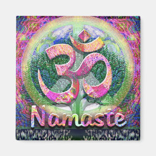 Imã Árvore de Namaste do símbolo de paz da vida