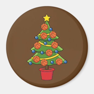 Imã Árvore de Natal de basquetebol