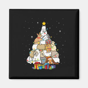 Imã Árvore de Natal de Coelho Fofo