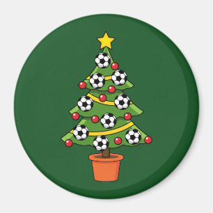 Imã Árvore de Natal de Futebol