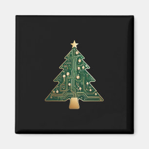 Imã Árvore de Natal de Placa de Circuito de Tecnologia