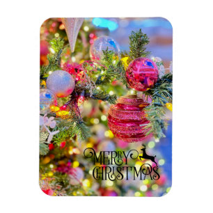 Ímã Árvore de Natal Decorada com Elegância Férias