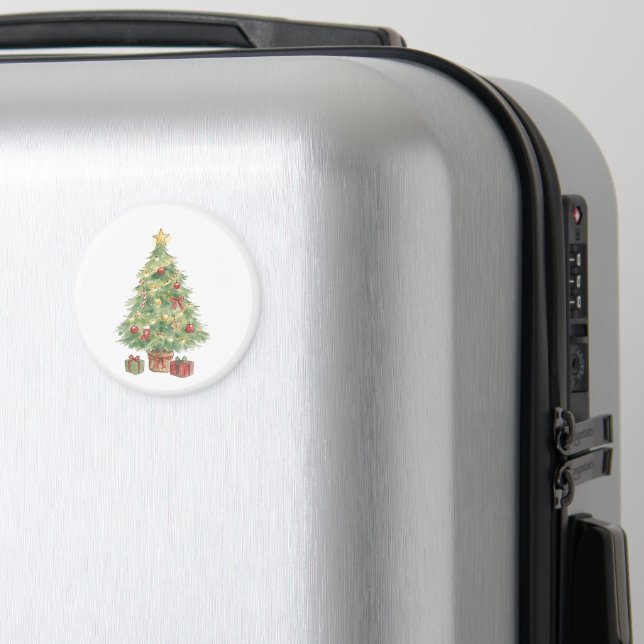 Imã Árvore de Natal Decorada com Presentes para Férias (In Situ (Luggage))