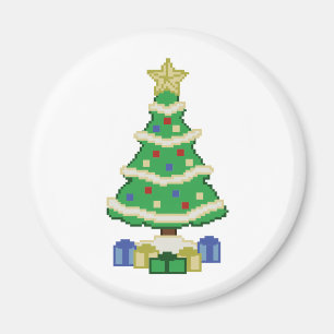 Imã Árvore de Natal decorada Estilo de Jogo de Vídeo