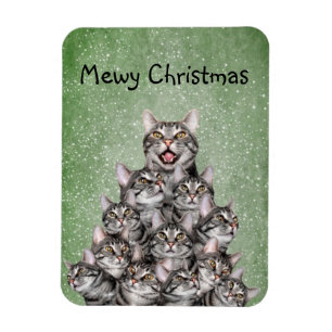 Ímã Árvore de Natal do gato do gatinho