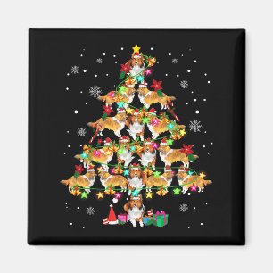 Imã Árvore de Natal do Shetland Sheepdog, divertido Sh