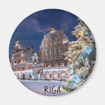 Árvore de Natal e Casa dos Cabeças Negras em Riga 