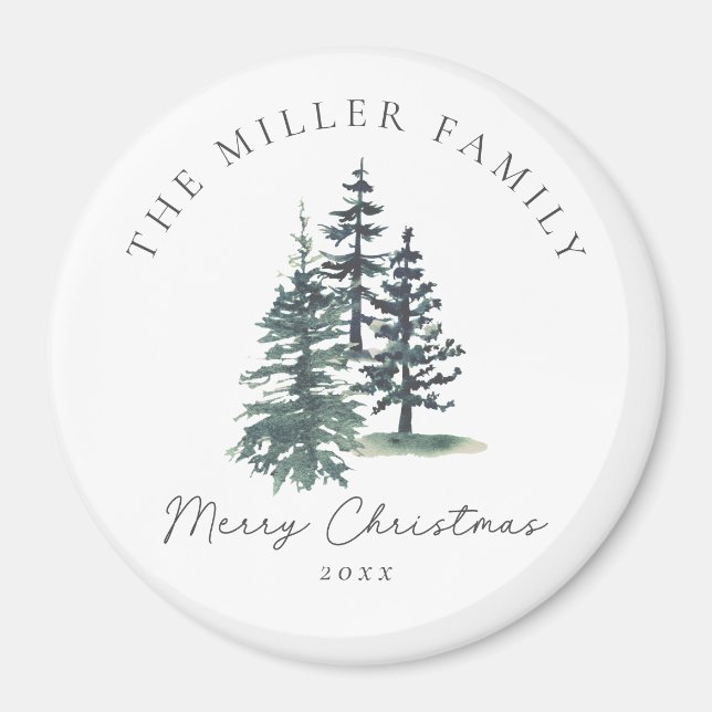 Imã Árvore de Natal Elegante | Pinheiro (Frente)