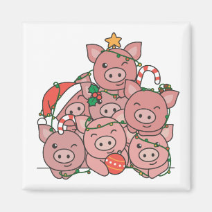 Imã Árvore de Natal Engraçada Magnética de Natal Anima