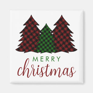 Imã Árvore de Natal Feliz da Xadrez de Natal