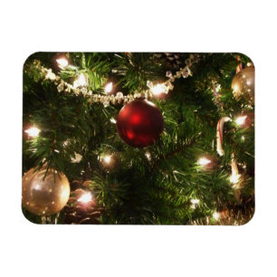 Ímã Árvore de Natal I Feriado Bonito Verde e Vermelho