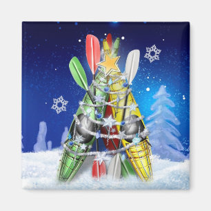 Imã Árvore de Natal Kayak