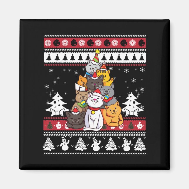 Imã Árvore de Natal para Gatos (Frente)