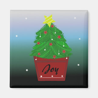 Imã Árvore de Natal perene em vaso