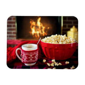 Ímã Árvore de Natal - Pipoca e sidra quente