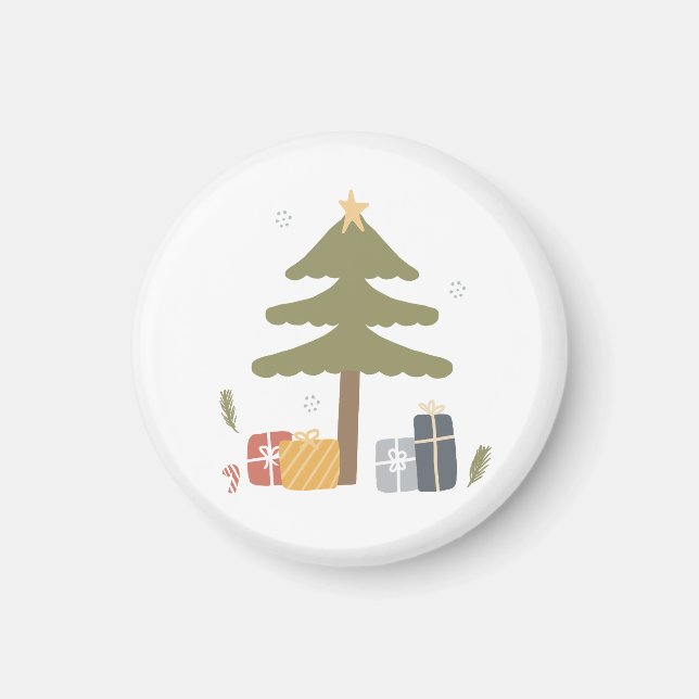 Imã Árvore de Natal Scandi do Partido Nórdico (Frente)