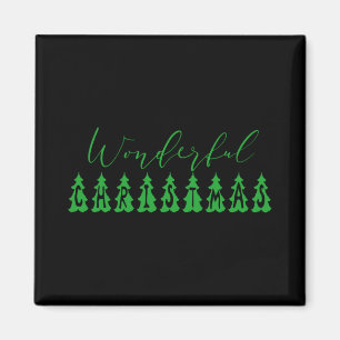 Imã Árvore de Natal Verde Tygraphy Maravilhosa