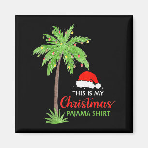 Imã Árvore de Palmeira de Natal Essa É Minha Camisa de