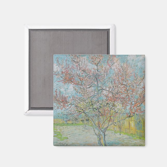 Imã Árvore de Pêssego de Flor (Front/Back)