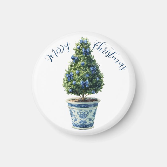 Imã Árvore de Topiaria Natal  (Frente)
