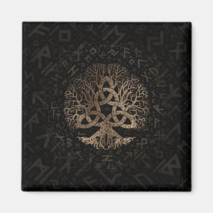 Imã Árvore de vida com o Triquetra no teste padrão d