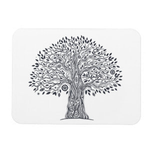 Ímã Árvore do Doodle da vida