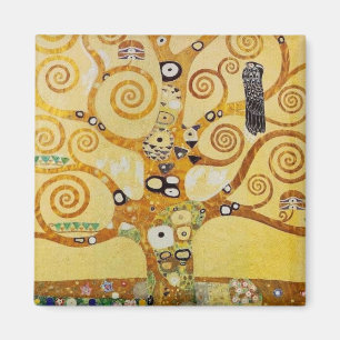 Imã Árvore Dourada da Vida Arte – Klimt Art Nouveau