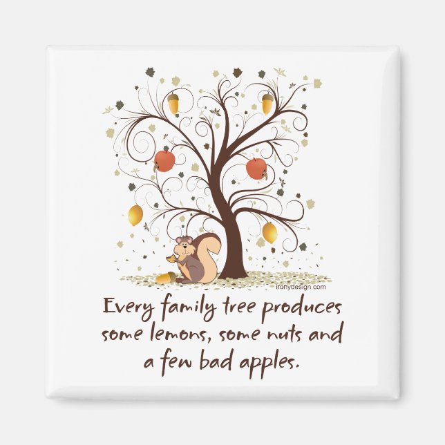 Imã Árvore Familiar (Frente)